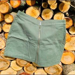 Mini Olive Green Skirt